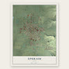 Ephraim, Utah map print, the full design