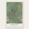 Benton City, Washington map print, the full design