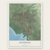 Kaysville, Utah map print, the full design