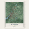 Salisbury, Maryland map print, the full design