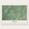 Delmar, Wisconsin map print, the full design