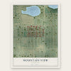 Mountain View, Colorado map print, the full design