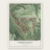 Torrey Hills, California map print, the full design