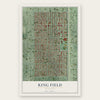 King Field, Minnesota map print, the full design