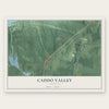Caddo Valley, Arkansas map print, the full design