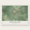 Homeland Park, South Carolina map print, the full design