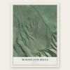 Woodland Hills, Utah map print, the full design