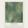 Bronaugh, Missouri map print, the full design