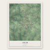 Arab, Alabama map print, the full design