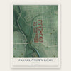 Franklintown Road, Maryland map print, the full design