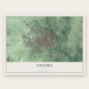 Oxford, Ohio map print, the full design
