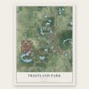 Fruitland Park, Florida map print, the full design