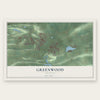 Greenwood, Arkansas map print, the full design