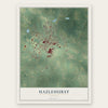 Hazlehurst, Georgia map print, the full design
