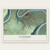 Avonmore, Pennsylvania map print, the full design