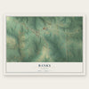 Banks, Alabama map print, the full design
