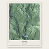 Hope, New York map print, the full design