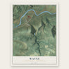 Wayne, Clinton County, Pennsylvania map print, the full design