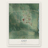 Galt, Missouri map print, the full design