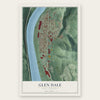 Glen Dale, West Virginia map print, the full design