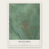 Seven Mile, Ohio map print, the full design