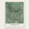 Frederickson, Washington map print, the full design