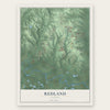 Redland, Alabama map print, the full design