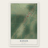 Badger, Minnesota map print, the full design