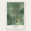 Lizton, Indiana map print, the full design