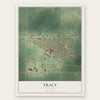 Tracy, Minnesota map print, the full design