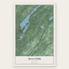 Macomb, New York map print, the full design