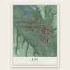 Fife, Washington map print, the full design