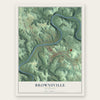 Brownsville, Kentucky map print, the full design