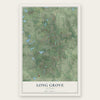Long Grove, Illinois map print, the full design