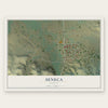 Seneca, Oregon map print, the full design