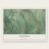 Flovilla, Georgia map print, the full design