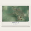 Moorhead, Mississippi map print, the full design