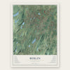 Berlin, Connecticut map print, the full design