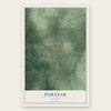 Puryear, Tennessee map print, the full design