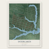 Interlaken, New Jersey map print, the full design