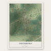 Smithboro, Illinois map print, the full design
