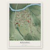 Kellogg, Minnesota map print, the full design
