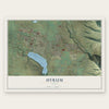 Hyrum, Utah map print, the full design