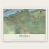 Umatilla, Oregon map print, the full design