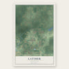 Latimer, Mississippi map print, the full design