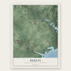 Berlin, Monroe County, Michigan map print, the full design