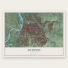 Memphis, Tennessee map print, the full design