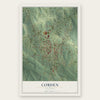 Cobden, Illinois map print, the full design