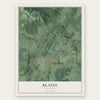 Blaine, Tennessee map print, the full design