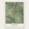 Lockhart, Texas map print, the full design